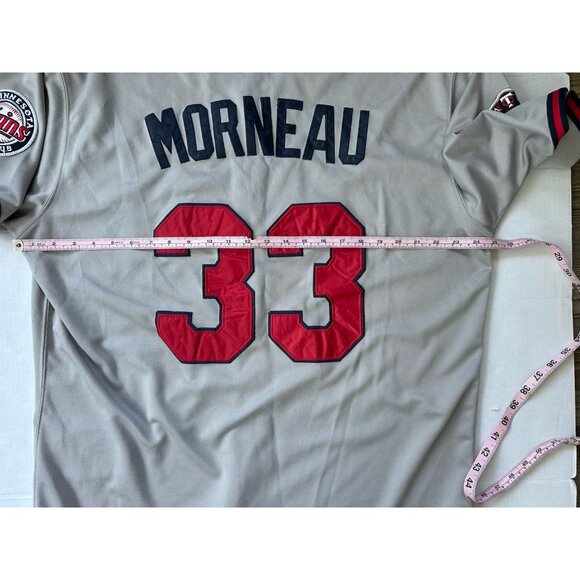 Majestic Minnesota Twins Justin Morneau #33 Authentic MLB Jersey Sz 54 - Picture 5 of 7